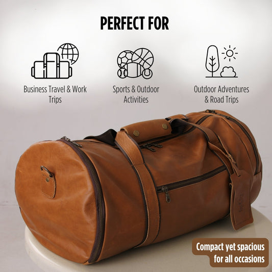 Stockman Weekender Sport Gym Duffel Bag with Waterproof Lining