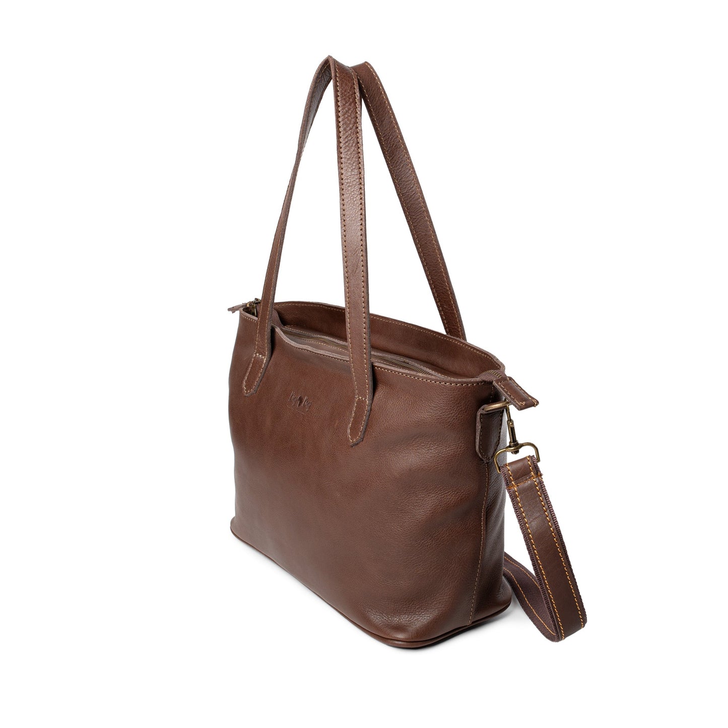 King Kong Leather 15 inch Buffalo Laptop Tote Handbag